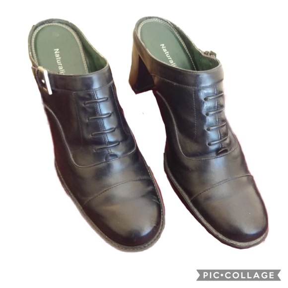 Naturalizer LEATHER PlatfrmClog Brazil US8.5N(9.5) - Picture 3 of 8